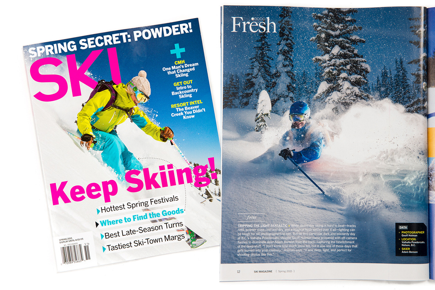 A Full Page Full of Powder in SKI Magazine!