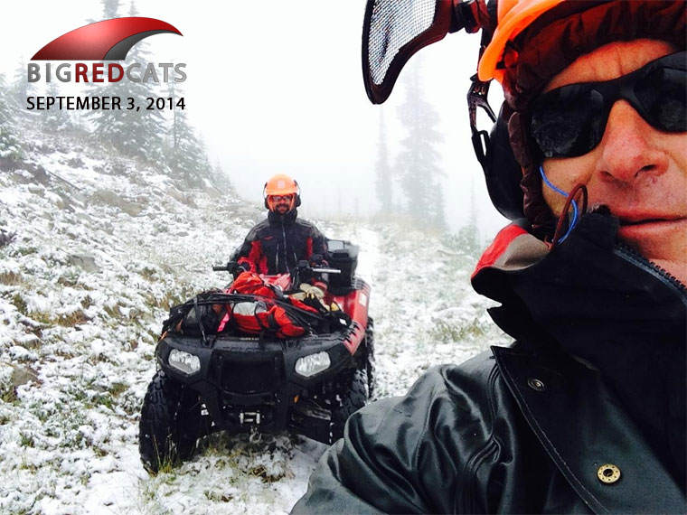 First Snow of 2014 at Big Red Catskiing!