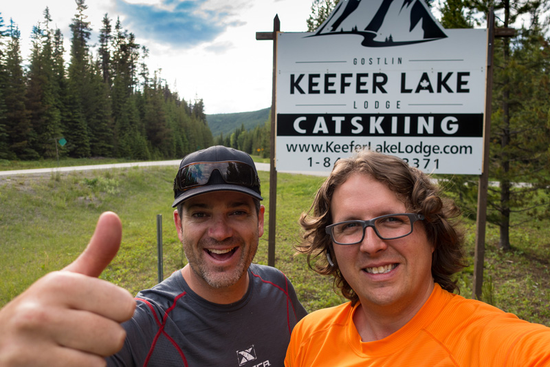 Keefer Lake Catskiing stoke in early June