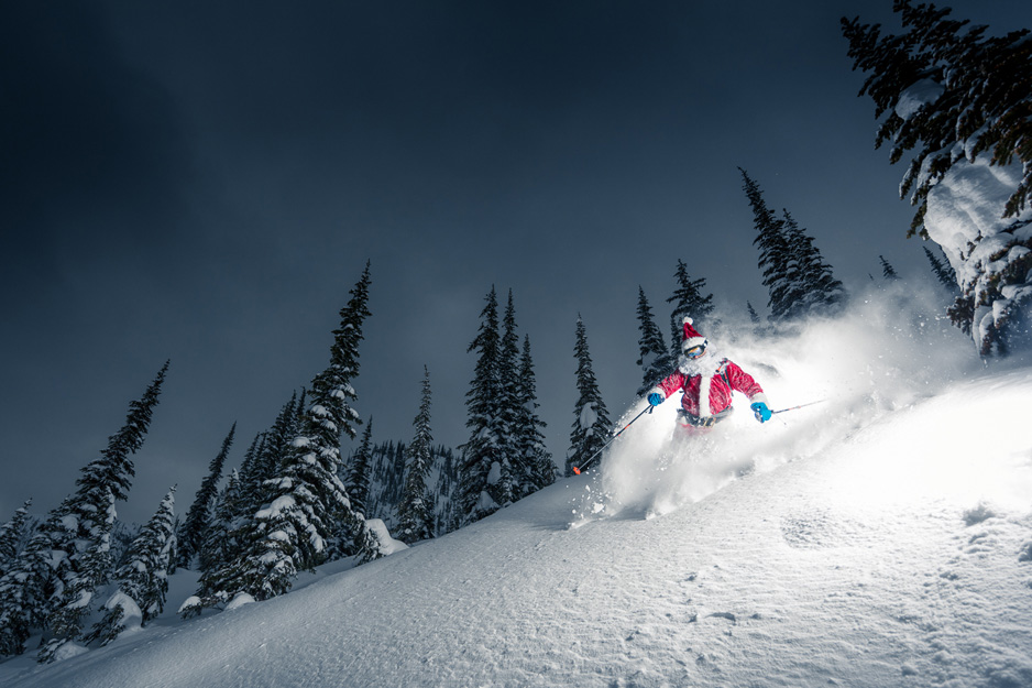 Santa Joined us for a Few Pow Laps at Valhalla Powdercats this Week!